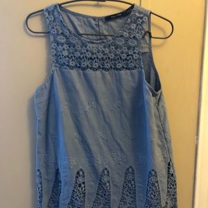 Baby blue top